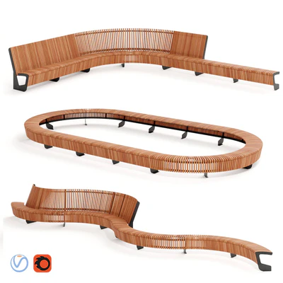 MMCITE. Park benches Landscape Compact — Ver 2