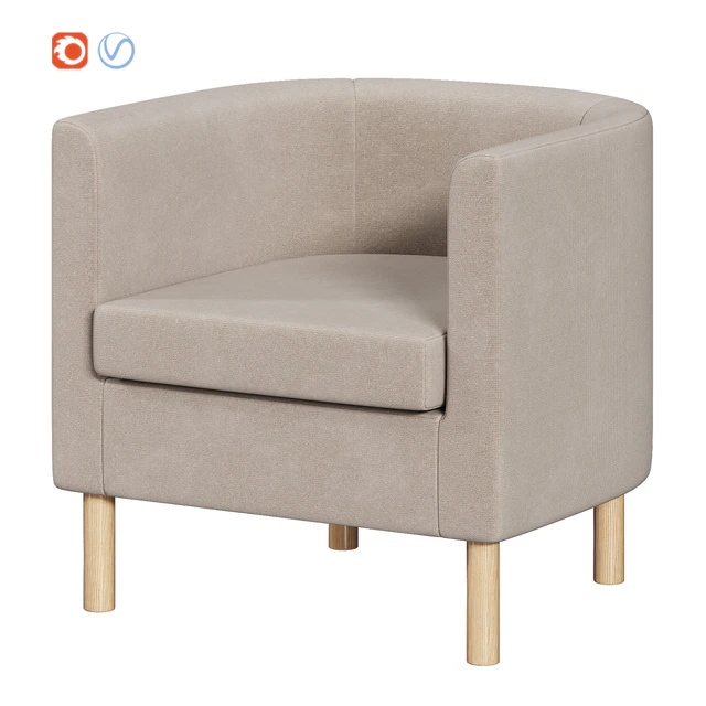 Armchair Hoff Agata beige — Descargar