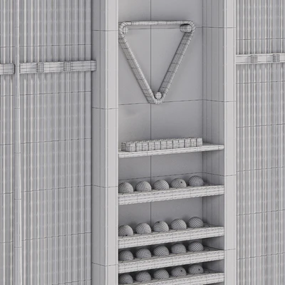 Billiard Wall Rack — Ver 4