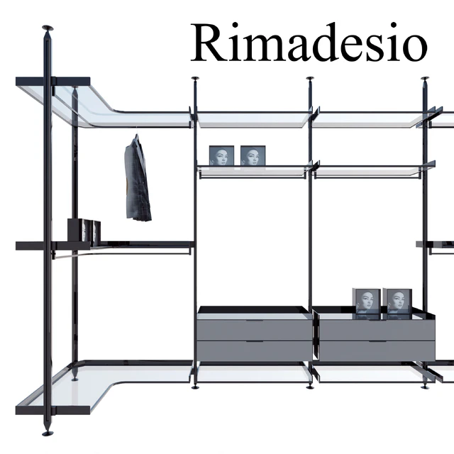 Rimadesio zenit system 02 living-rooms and walk-in closets, Kitchen, Wardrobe Display cabinets and storage, — Descargar