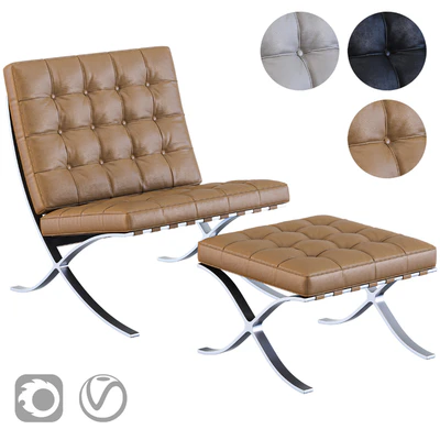 Barcelona chair — Ver 1