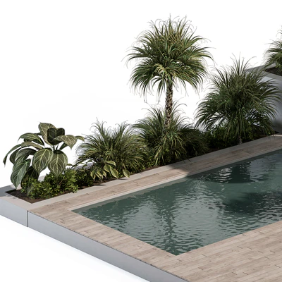 Backyard and Landscape Furniture with Pool 05 — Ver 4