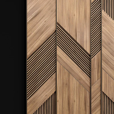 Wooden panels with planks — Ver 2