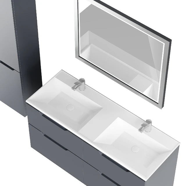 Wall-hung Vanity Unit Raval Vector — Descargar