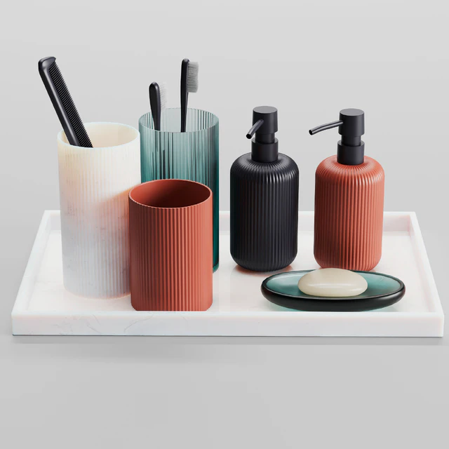 Decorative set for WC, bathroom NSV — Descargar