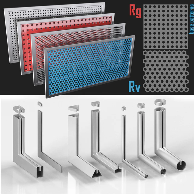 Perforated screens (Rv, Rg) and profiles — Descargar