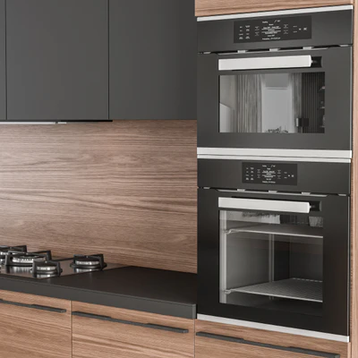 Kitchen Modern - Wooden and Black 59 — Вид 4