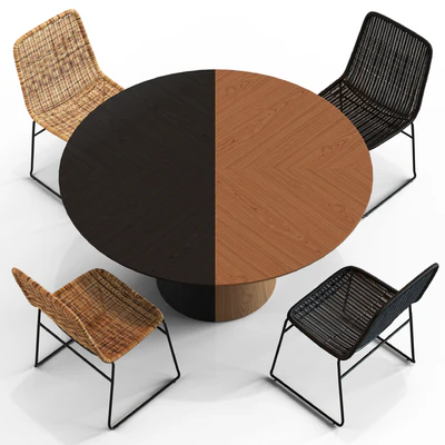 Globewest Olivia Chair and Classique Table — Ver 2