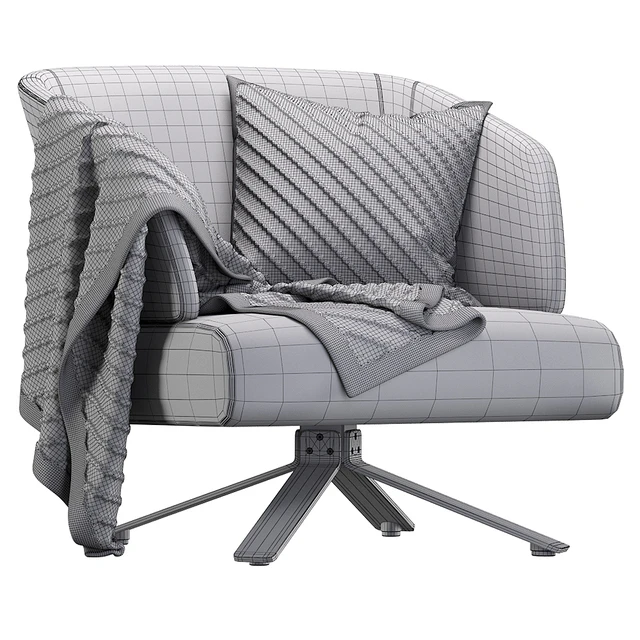 Minotti armchair reeves small — Descargar