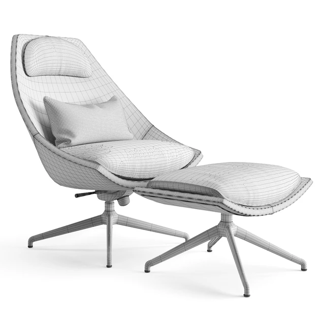 Potocco Cut Swivel Armchair — Descargar