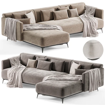 SOFA MODENA WITH RECREATION MODULE By Boconcept — Ver 4