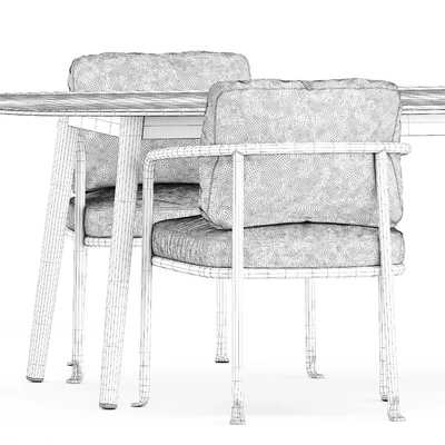 Borea Chair by Bebitalia and Ellisse table by Varaschin — Ver 4
