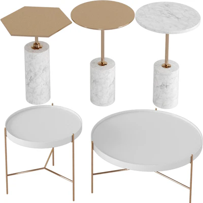side & coffee tables set — Ver 2