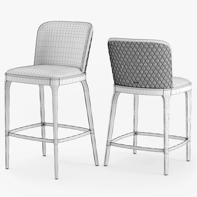 Cattelan Italia Magda couture stool set2 — Скачать