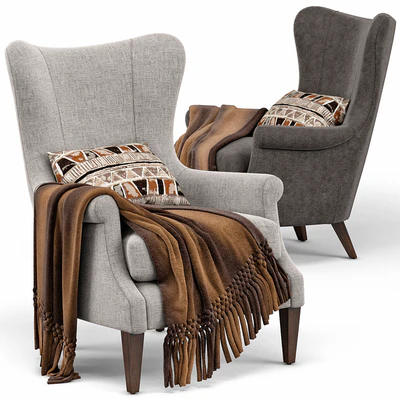 Champlain Wingback Upholstered Armchair — Ver 1