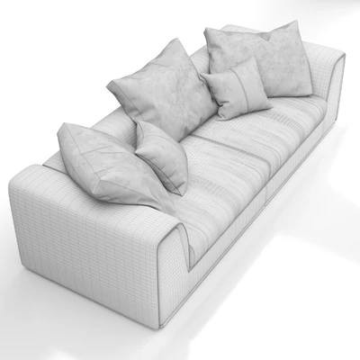 Fendi Casa Prestige Sofa Blue — Ver 3