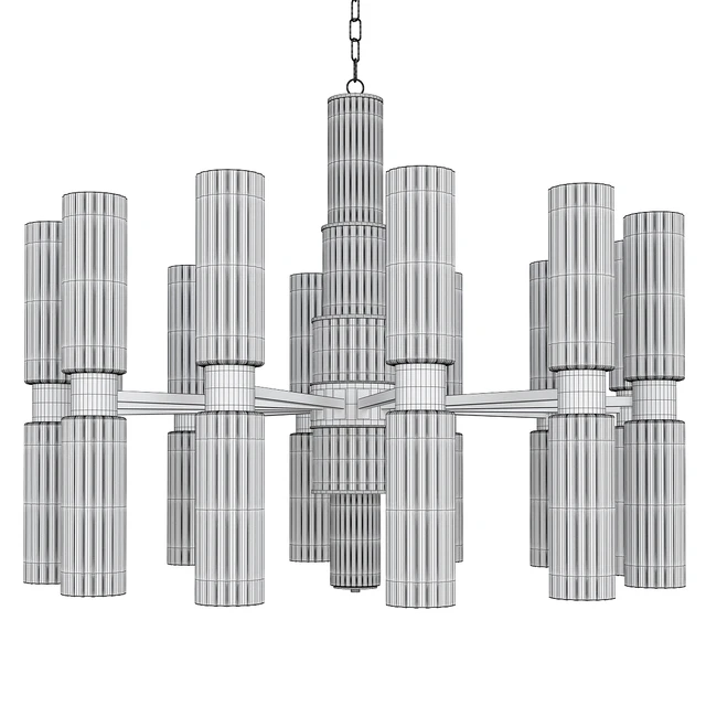 Gold and white glass chandelier — Скачать