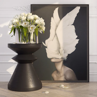 decorative set with tulips — Ver 3