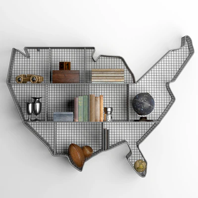 SHELF USA MAP ZINC — Ver 3