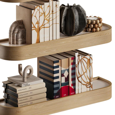 Shelves with decorative set — Ver 4