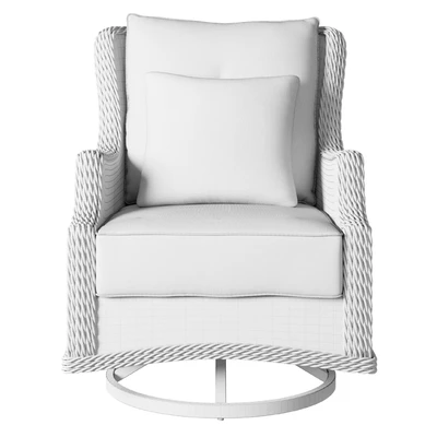 Wicker chair with cushion OVE Monfort 42 Armchair — Ver 5
