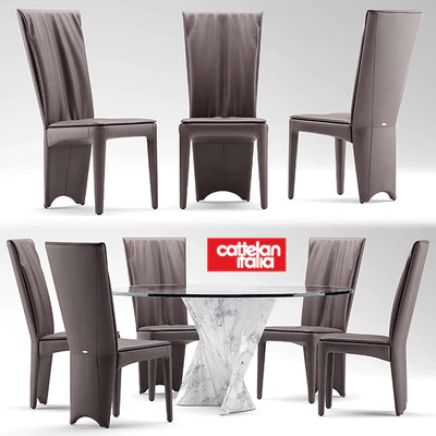 Стол и стулья cattelan italia AURELIA — Вид 1