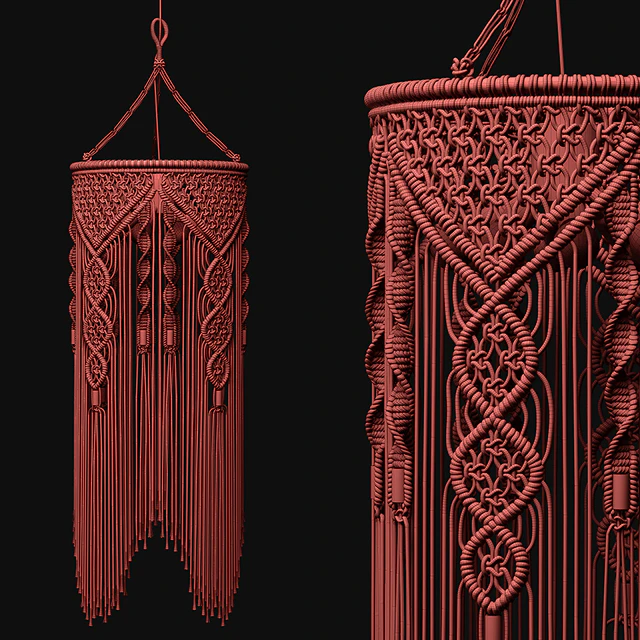 Macrame Pendant Light -2 — Скачать