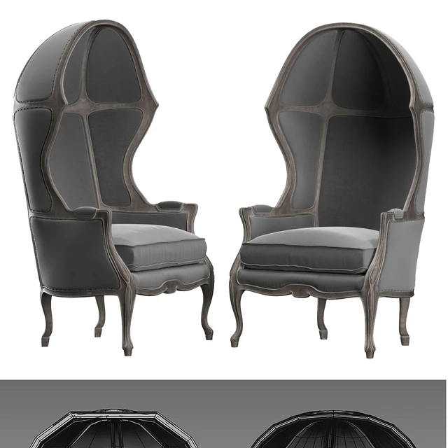 ARMCHAIR WITH VERSAILLES DOME — Descargar
