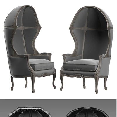 ARMCHAIR WITH VERSAILLES DOME — Ver 2