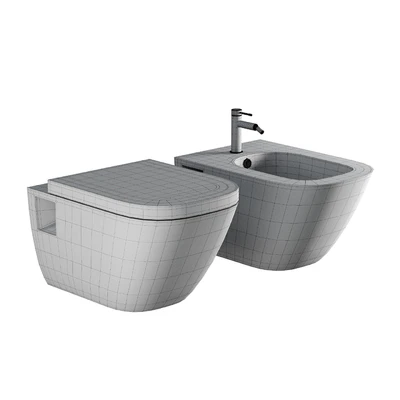 Toilet Roca The Gap 346477000 hanging without seat — Ver 2
