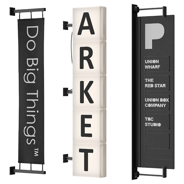 Set of 10 facade console signs — Descargar