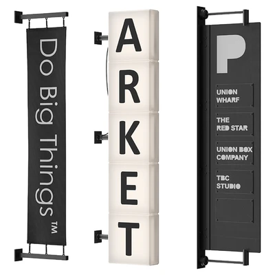 Set of 10 facade console signs — Ver 6