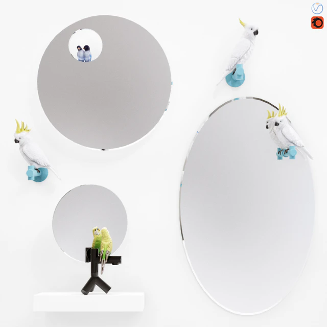 A set of mirrors "The Parrot Party" — Descargar