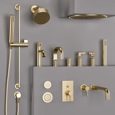 Gessi bathroom inciso faucet set 2 — Ver 3