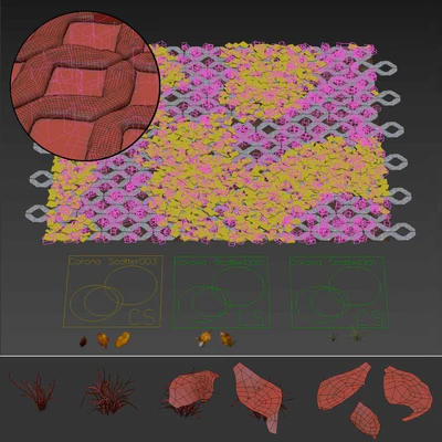 Grass in the square brick — Ver 2