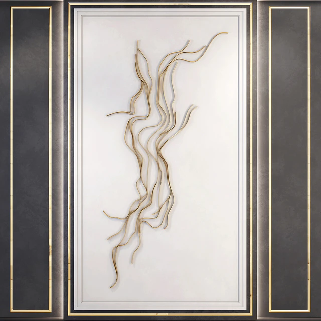 Waves   Metal wall panel 4 — Скачать