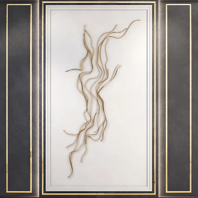 Waves   Metal wall panel 4 — Вид 1