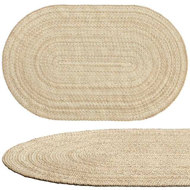 SAFAVIEH Dina Coastal Jute Rug Oval — Скачать