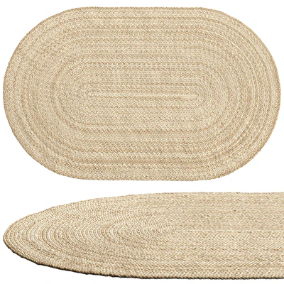 SAFAVIEH Dina Coastal Jute Rug Oval — Вид 2