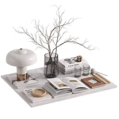 Decorative set with Giovanni Table Lamp — Ver 3