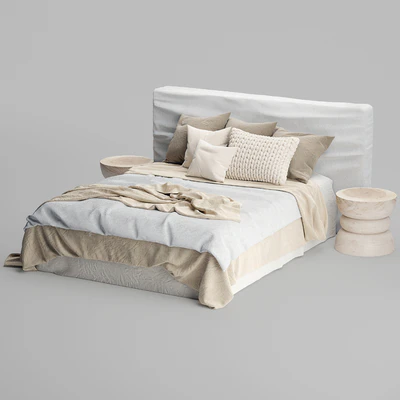 Zulu Upholstered Bed White — Вид 4