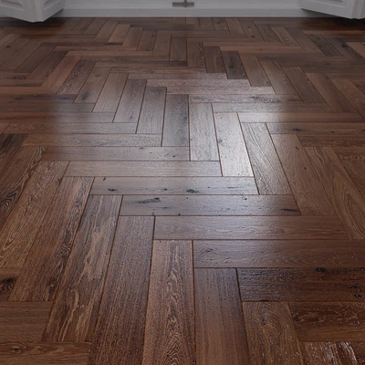 Oak Herringbones dark floor — Ver 3