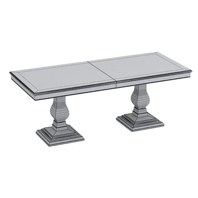 Dantone Home Rectangular folding dining table — Ver 2