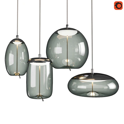 Set of pendant lights Knot Brokis 3 — Ver 1
