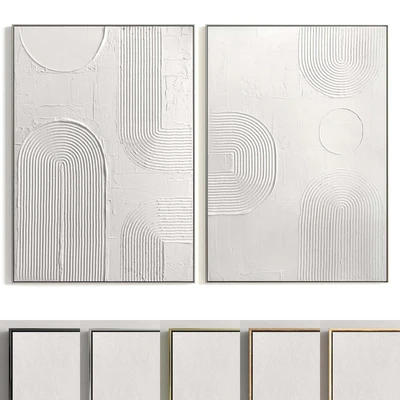 Plaster Two Photo Frame T-261 — Ver 1
