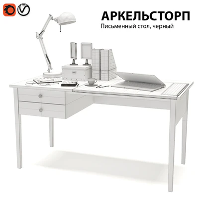Офисный Рабочий стол ИКЕА АРКЕЛЬСТОРП — Вид 2
