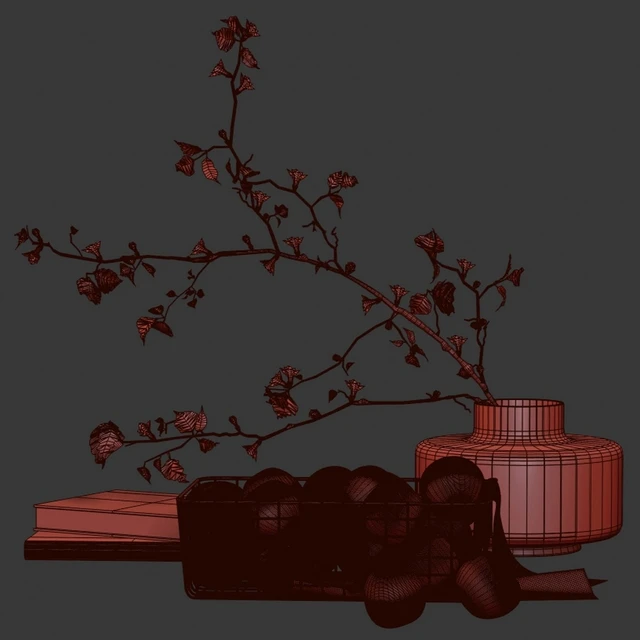 Decorative set with a basket of apples — Descargar