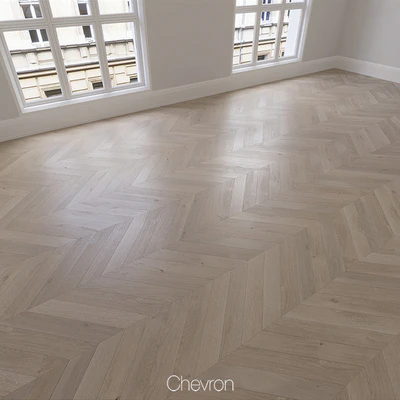 Parquet natural, oak anchorage, 3 types. Linear, chevron, herringbone. — Ver 2