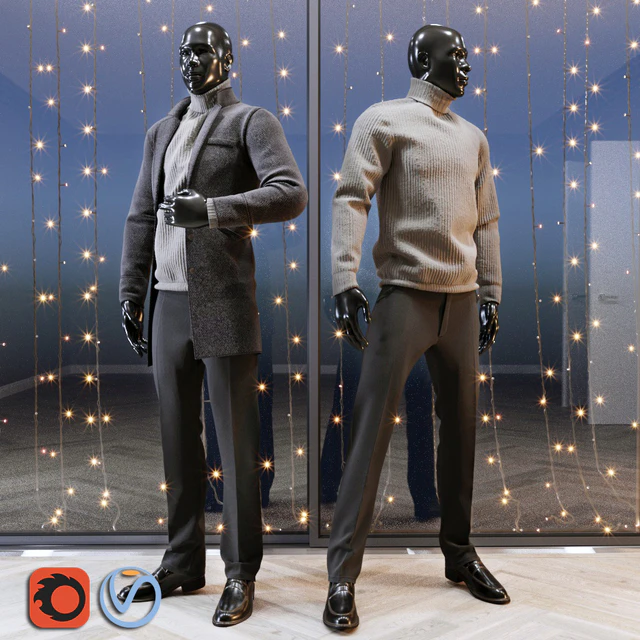 Male mannequin set 2 — Descargar