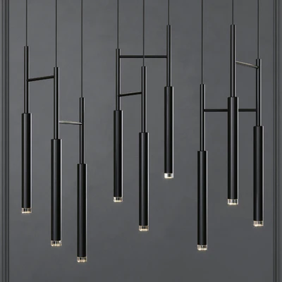 Grok CANDLE Triplex LED Pendant Black — Descargar